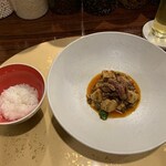 トーキョー シノワ 神子 - 尾崎牛のインサイドの柔らかくて香り良い麻婆豆腐