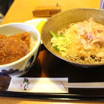 Fukusoba - ミニソースカツ丼とおろしそばセット　1,000円(税込)