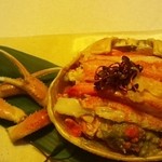 別邸 きときと - 2012年12月12日浜ゆで甲箱がに甲羅盛り