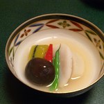 建仁寺 祇園 丸山 - アワビと蕪のクリーム煮