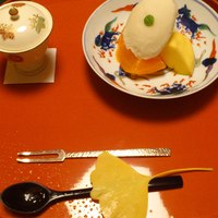 建仁寺 祇園 丸山 - デザート・くりと果物とシャーベット