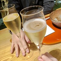 こまつ - スパークリングワインで乾杯☆