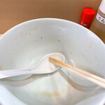 手揉み中華そば 中村 - …もちろん、完飲。