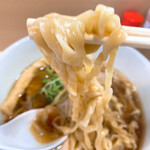 手揉み中華そば 中村 - 大盛にして大正解❣️この麺はたくさん食べたい‼️