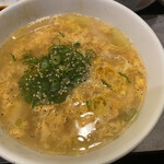 ホルモン 長岡 - 玉子スープ