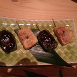 猿の盃 - 生麩田楽