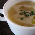 カフェ クウワ - 季節のスープ（長ネギのポタージュ）