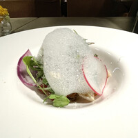 フレンチレストラン にき亭 そごう横浜店 - ランチコースの前菜　三浦野菜のサラダ仕立て