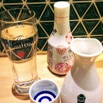 鮨・酒・肴 杉玉 - 日本酒スタートはお寿司に合う日高見本醸造！