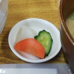 小さな食堂 ヒロ - 漬物(2021.11.29)