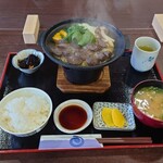 道の駅 夜叉ヶ池の里さかうち レストラン - ジビエ陶板焼き　1,500円