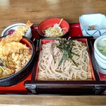 Tem Maru - 【2021.11.29(月)】天丼もりそばセット1,240円