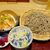 高田屋 - ごまそばと選べる小丼のセット　漬けサーモン小丼　冷たいお蕎麦　980円