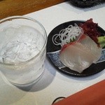 おでん よ田 - 焼酎とお通し(ひらす)