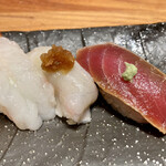 店長おすすめ五点盛 ぼたんえび とらふぐ 本まぐろづけ