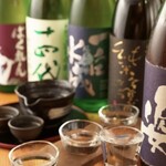 Famous sake from all over the country, seasonal local sake, always in stock