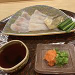 勢麟 - 遠州灘　虎河豚のてっさ、にこごり