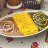 インドレストラン ガンジー   - 料理写真:・2種類のカレーセット 1,290円/税込
※バターライスに変更 0円