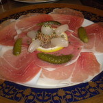レストラン山水 - イタリア産パルマ生ハム