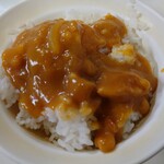 とんかつ 一 - 2021年8月　チキンソテー　1250円（カレーのせご飯）