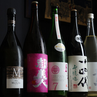 We have a wide variety of sake, including seasonal sake, suggested by our sake masters.
