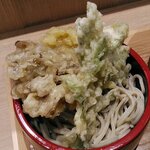 そば処 福そば - 「奥山そば」の舞茸天他