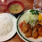 かつれつ四谷たけだ - カキバター焼き定食