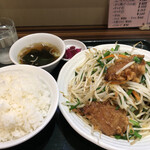 南京路 - ♪レバニラ炒め定食￥770 大盛り￥100