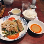 Bamiyan - 油淋鶏＋ごはん(大)セット 2021/11/24