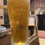 鳥信 - 生ビール　大
