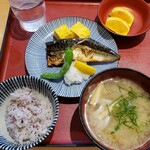 Sachi Fuku Ya - 塩鯖とだし巻き卵定食　1180円