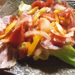 信州季節料理 喜多山 - 料理写真:自家製生ハムサラダ添え