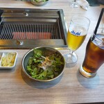 焼肉かまくら本店 - サラダとナムル