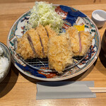 とんかつ七井戸 - とんかつ七井戸(ロースとチキンかつ定食)