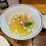 Ramen FeeL - 醤油ラーメン用スープで作った塩つけ汁