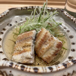 鮨 むらやま - 鰻ざく的な♡通常だとキュウリのみが多いですが、レタス、ミョウガ、白髪葱だっけな、色々入ってマス！