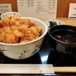 Ginza Tenichi - かき揚げと赤出汁