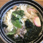 手打うどん 蔵 - しのうどん(鍋焼きうどん)