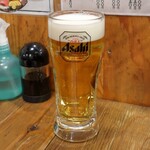 Tachizushi Maguro Ittetsu - スーパードライ生ビール
