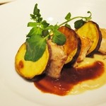 香材創作食房 アーユ - 単品　鶏肉のグリル　さつまいもソース