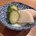 そば季菜 はや川 - お新香