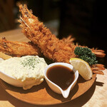 ◇Kokoro○ specialty!! Extra large fried shrimp <Homemade tartar sauce>