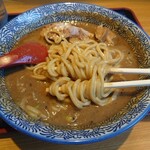 Tsukuba Menya Kouji - 味噌ラーメン850円　麺アップ