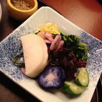 やげんぼり 赤坂店 - いっぱいのお漬物