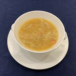中国料理 竹園 - フカヒレと蟹の内子入りスープ
