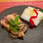季節料理 よし野 - カキオイル煮と柚子大根