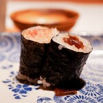 酒 秀治郎 - トロタク巻き、かんぴょう巻き