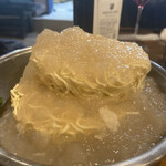 ふじお商店 - 最後はコラーゲンを纏ったマルちゃん正麺を投入し