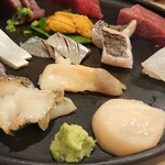 季節料理と地酒 裕 - 刺身盛合せ(一人前1000円)※写真は二人前