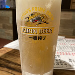 男 銀次郎 - 生ビール（大）